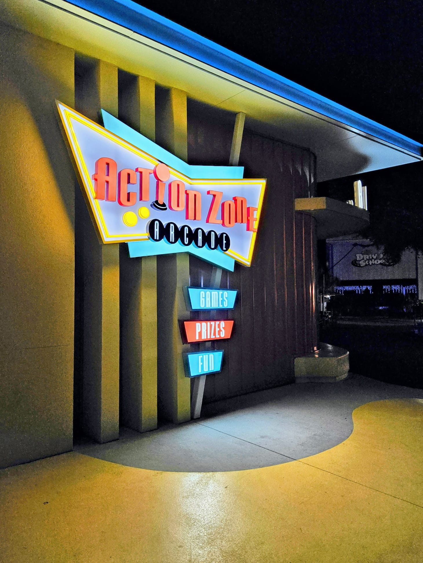 Action Zone - Movie World QLD signage by GC Signs